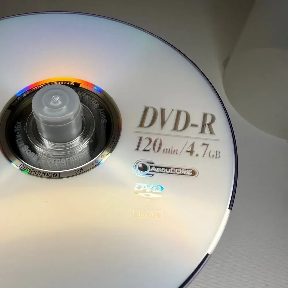 Sony AccuCORE DVD-R 96 Disc Lot 4.7GB 120 Min 16x Blank Media Spindle